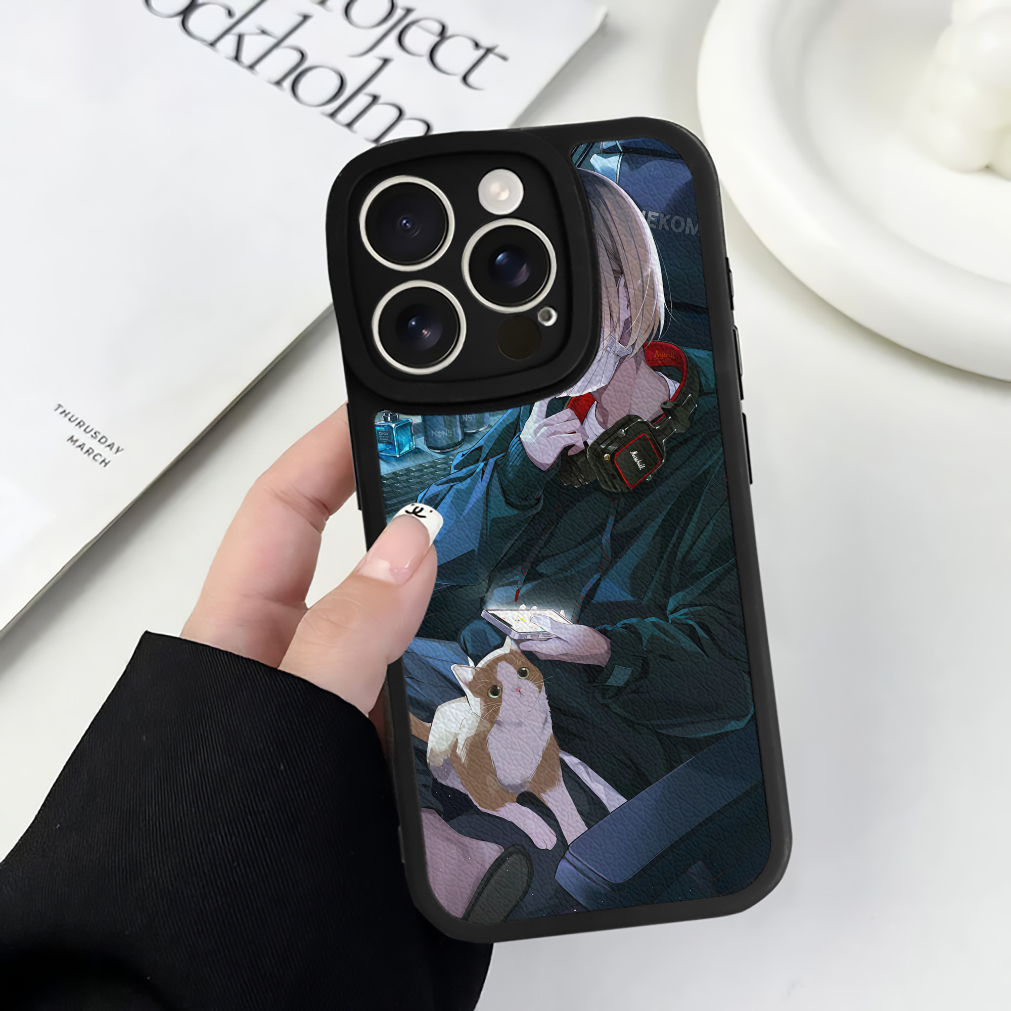 （画像用） ハイキュー!! Haikyu!! 【iPhone 16シリーズ対応】シリコンスマホケース（レザー調） 材質：シリコン